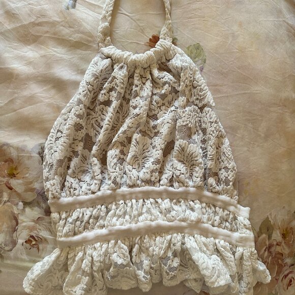 SOLD - Meshki Nicolette Lace Halter Top - Picture 8 of 8